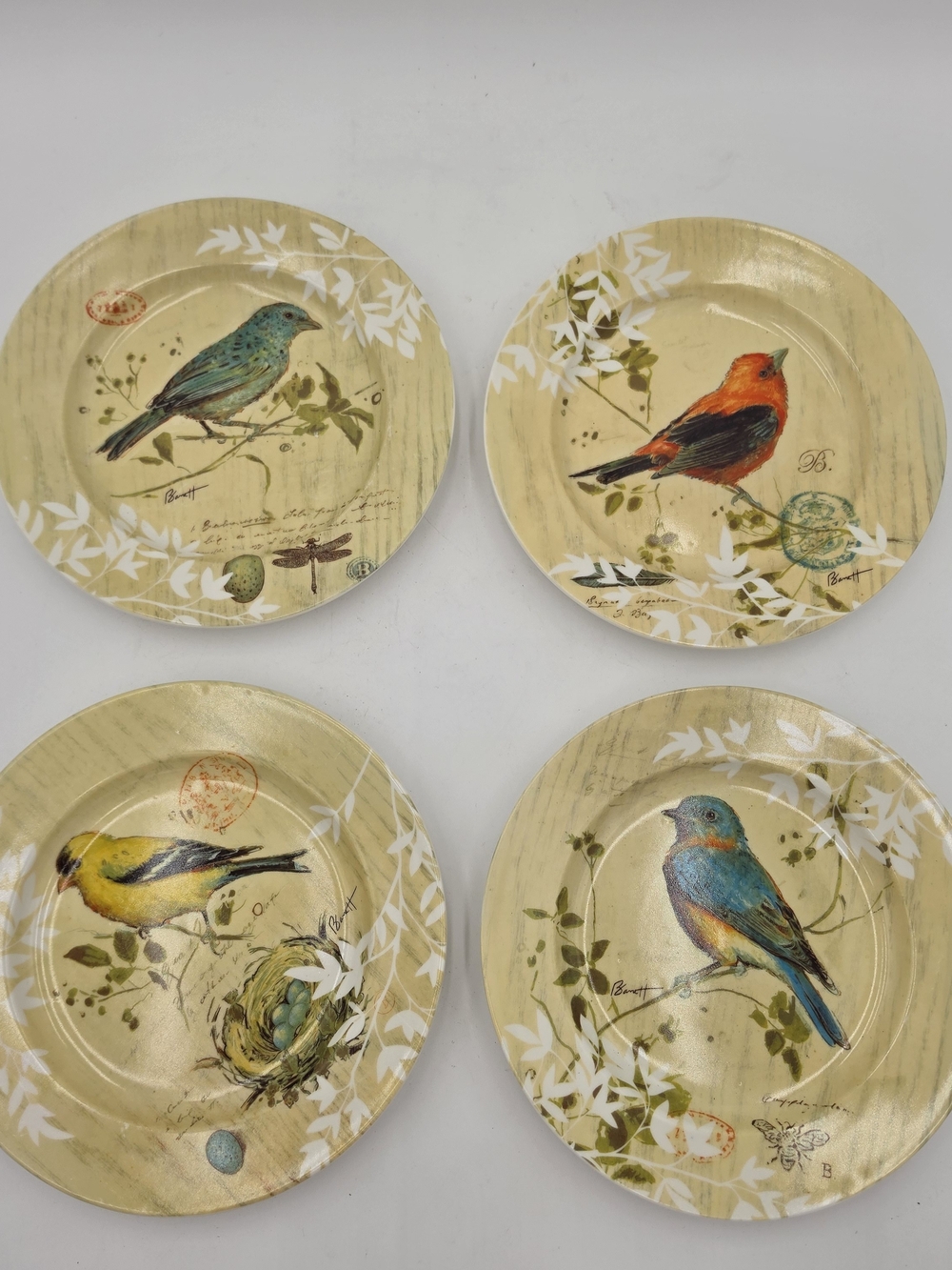 Fitz & Floyd Toulouse Bird Plates – Set